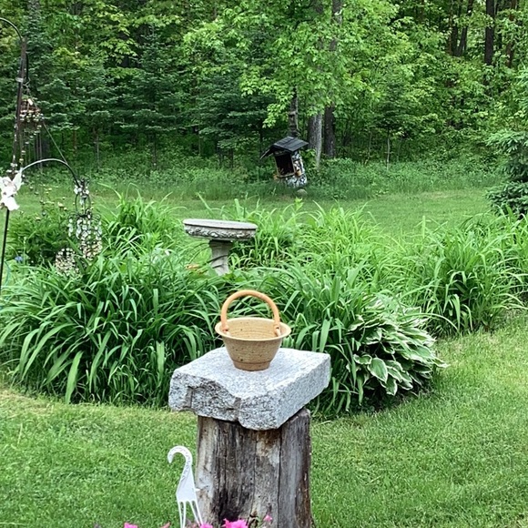 Rattan Wicker "No Smoking" Decor Needlepoint Wall Hanging Boho - Picture 6 of 16